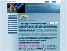 Tablet Screenshot of diamondwdachshundsandhorsefarm.com
